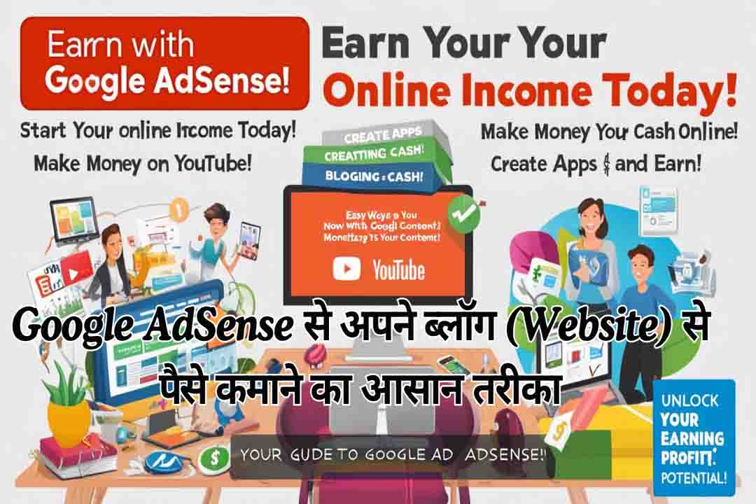 Google AdSense से अपने ब्लॉग (Website) से पैसे कमाने का आसान तरीका