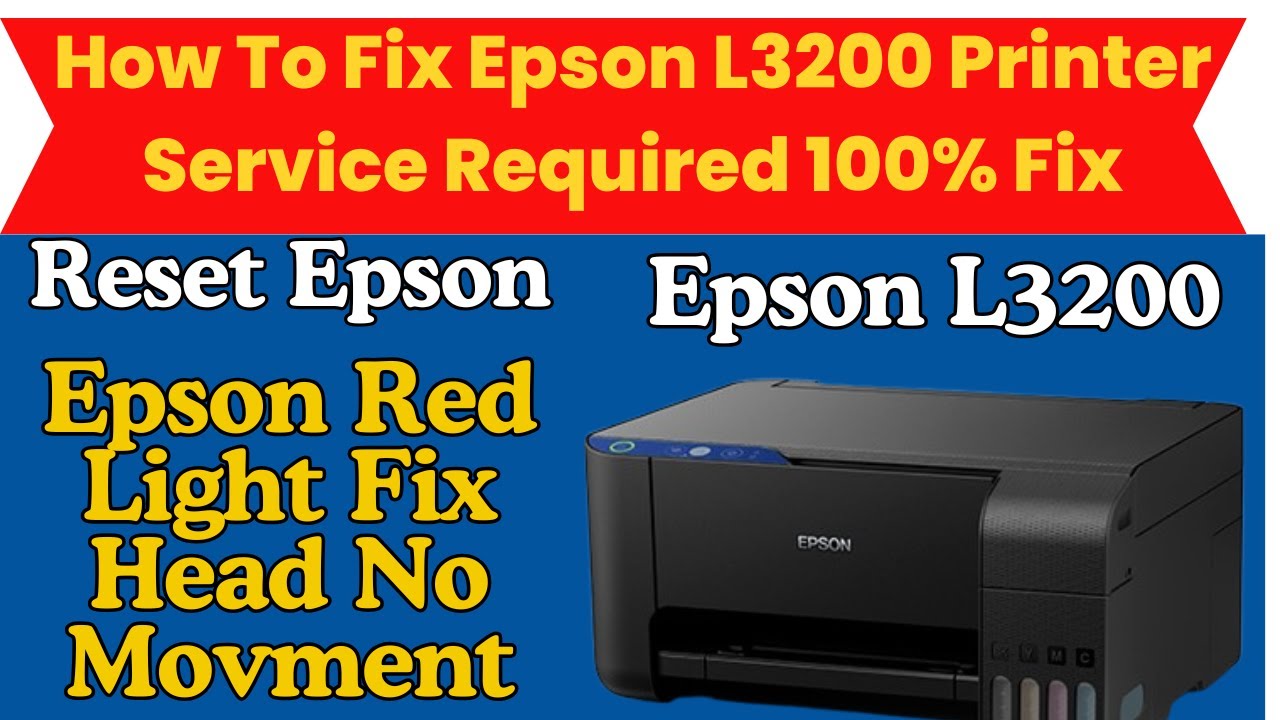 EPSON L3200 SERVICE REQUIRED FIX